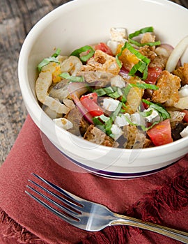 Panzanella Salad with Fennel Feta and Vinagrette