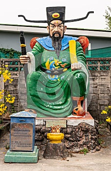 Pao Boon Jin, God of Justice at Wang Saen Suk monastery, Bang Saen, Thailand