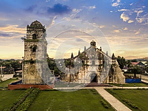 Paoay, Ilocos Norte - Late afternoon shot of Paoay church Saint Augustine Church photo