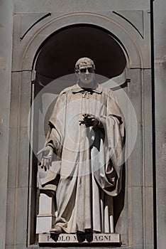 Paolo Mascagni. Statue in the Uffizi Gallery, Florence, Tuscany, Italy