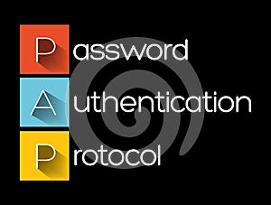 PAP - Password Authentication Protocol acronym