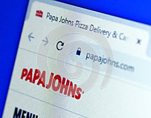 Papa Johns website