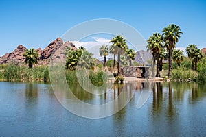 Papago Park in Phoenix Arizona, America, USA.