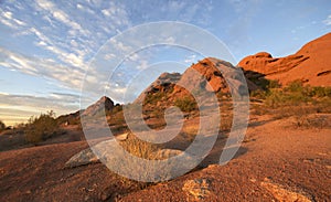 Papago Park, Red rock Butte in Phoenix,AZ