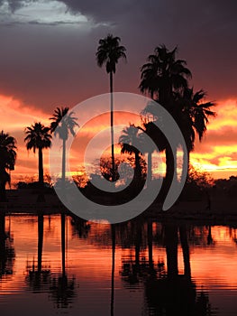 Papago Park in Tempe Arizona, offers spectacular sunsets.