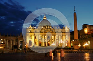 Papal Basilica of Saint Peter in Vatican.