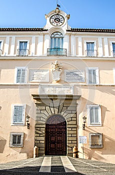Papal Palace in Castel Gandolfo. Italy.