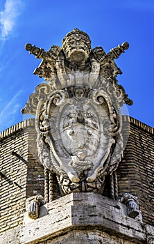 Papal Symbol Saint Peter& x27;s Square Vatican Rome Italy