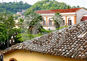 Ancient buildings  in Papantla, veracruz, mexico III photo