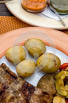Papas, potatoes, traditional dish in Lanzarote photo