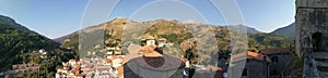 Papasidero - overview of the castle from above