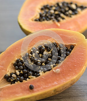 Papaya Fruit Close Up
