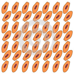 Papaya Fruit Design Pattern Texture Wallart