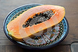 Papaya fruit or fruta bomba photo