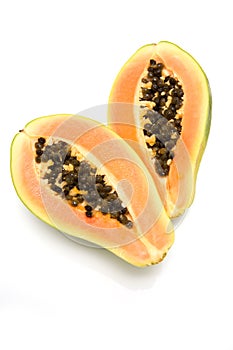 Papaya halves