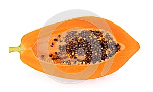 Papaya isolated on white backgroound.