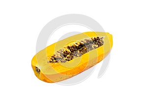 Papaya isolated on white background