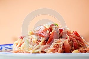 Papaya salad Thai cuisine spicy