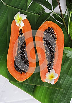 Papaya tropical fruit