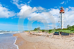 Pape Lighthouse in Latvia