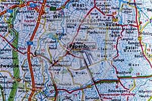 Papenburg, Germany, on a road m