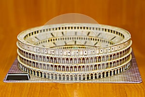 Paper 3D Puzzle Model Colosseum Rome