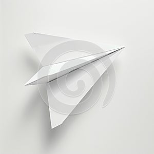 paper airplane origami flying. AI generative photo