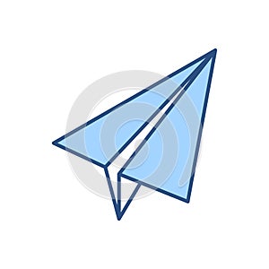 Paper Airplane related vector icon
