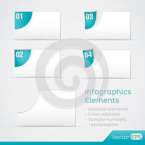 Paper Area Infographic Elements