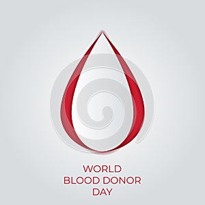 Paper art blood donateor publicize to the public to join blood donor for poster, banner, card and background.vector illustrator