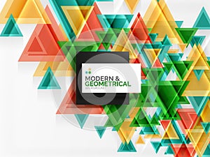 Paper art style triangle pattern texture, abstract background