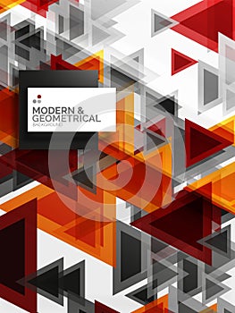 Paper art style triangle pattern texture, abstract background