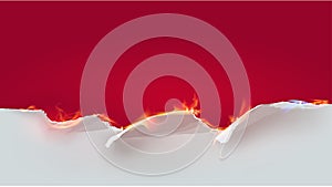 Paper background and flame