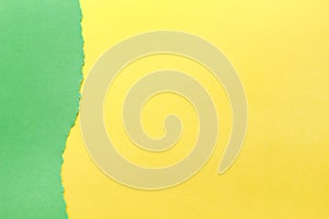 Paper background. green and yellow