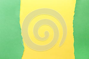 Paper background. green and yellow