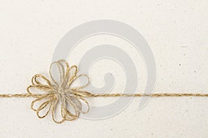 Paper Background and Vintage Ribbon Bow, Wrapping Carton