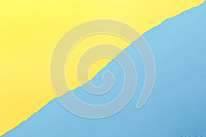 Paper background. yellow and blue