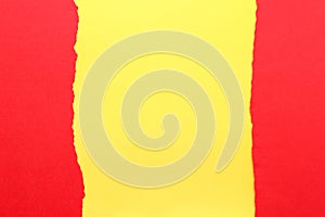 Paper background. yellow and red