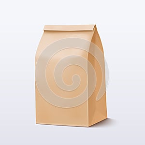 Paper bag. Brown Shopping Bag. Craft package
