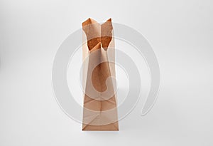 Paper bag for food products. fast food packaging