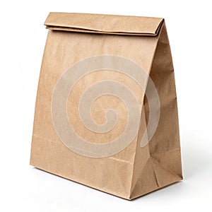 Paper Bag Day isolated on white background photo