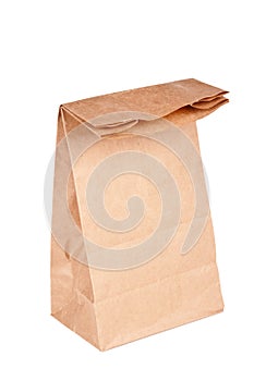 Paper bag (lunch bag) isolated