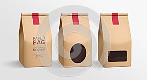 Paper bag packaging mockups