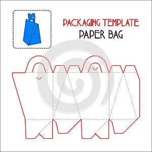 PAPER BAG PACKAGING TEMPLATE