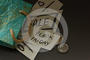 paper bag, money, sale, black friday, shopping