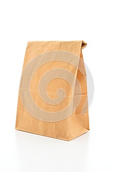 paper bag on white background