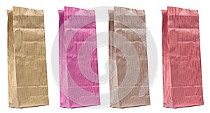 Paper Bag on white background for advertising and branding.