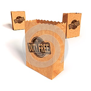 Paper bags with duty free