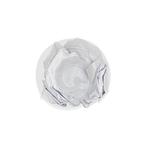 Paper ball on isolate white