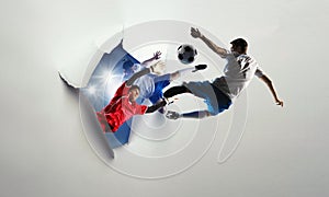 Paper breakthrough hole effect and soccer